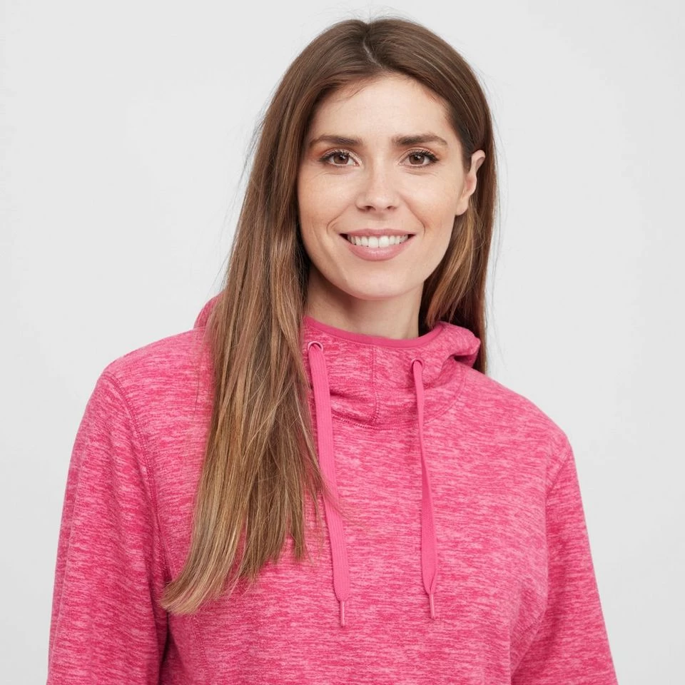 Women's Marl Fleece Hoodie 6 Women's Marl Fleece Hoodie - Image 4