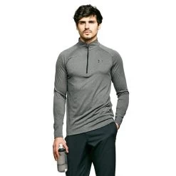 Under Armour Men's Tech™ 2.0 Long Sleeve Zip Top -Sports Outdoor go 101014 z