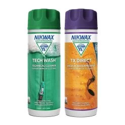 Nikwax Tech Wash And TX Direct 300ml Twin Pack -Sports Outdoor go 192577 z