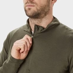 Mens' Long-sleeve Thermal Zip Top -Sports Outdoor go 208226 d