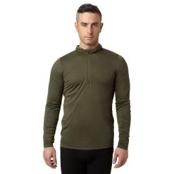 Mens' Long-sleeve Thermal Zip Top -Sports Outdoor go 208226 z