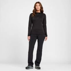 Women’s Long Sleeve Thermal Zip Neck Baselayer Top -Sports Outdoor go 208297 c