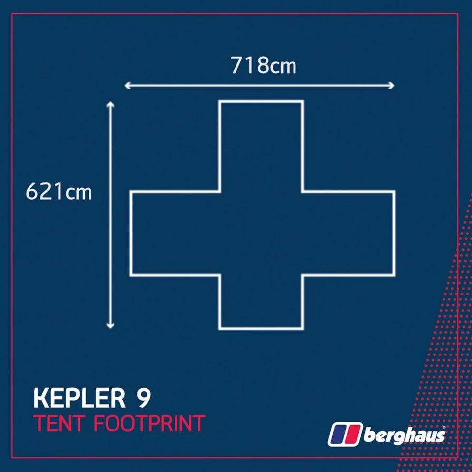 Berghaus Kepler 9 Tent Footprint 4 Berghaus Kepler 9 Tent Footprint - Image 2