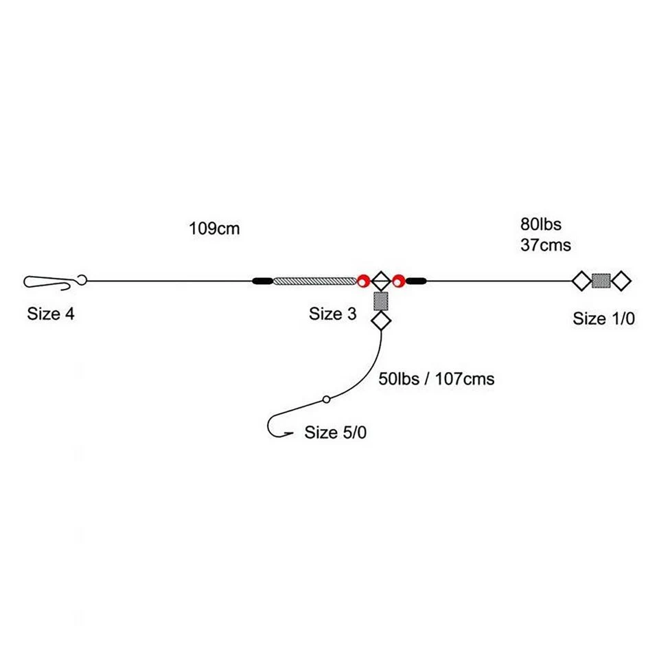 1 Hook Clipped Rig (Size 1/0) 4 1 Hook Clipped Rig (Size 1/0) - Image 2
