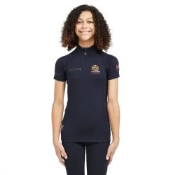 Childs Team Short Sleeve Base Layer Navy -Sports Outdoor go 517294 z