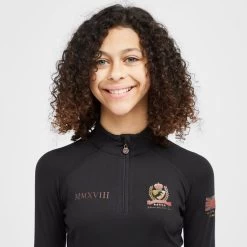 Childs Team Long Sleeve Base Layer Black -Sports Outdoor go 517318 d