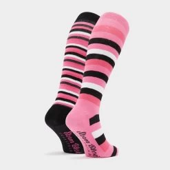 Women's Equestrian Stripe Socks 2 Pack -Sports Outdoor go 524045 c