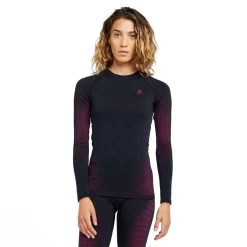 Odlo Women’s Performance Warm Eco Crew Neck Baselayer Top -Sports Outdoor go 576359 z