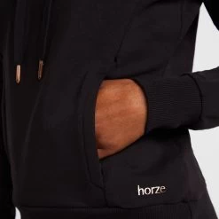 Womens Organic Remy Cotton Sweatshirt Black -Sports Outdoor go 576956 e