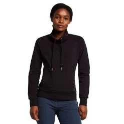 Womens Organic Remy Cotton Sweatshirt Black -Sports Outdoor go 576956 z