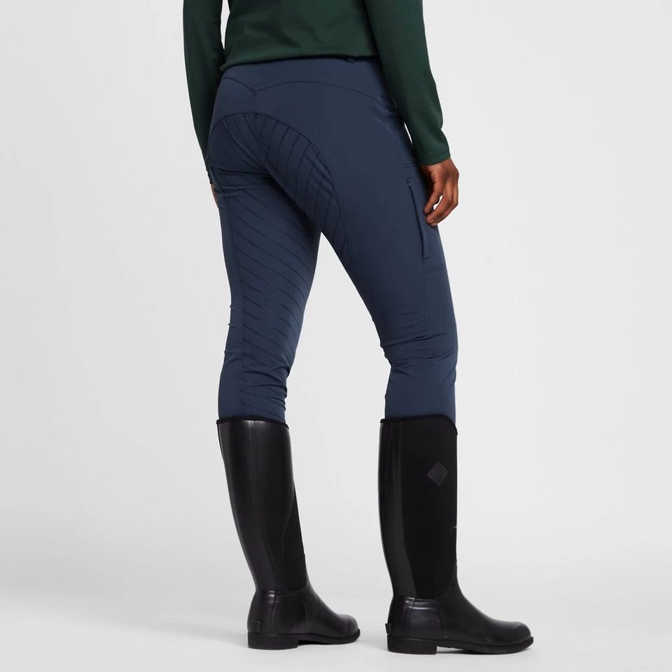 Womens Anna Silicone Full Seat Breeches Obscure Night Blue 4 Womens Anna Silicone Full Seat Breeches Obscure Night Blue - Image 2