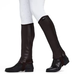 Saxon Adults Equileather Half Chaps Brown -Sports Outdoor go 579748 z