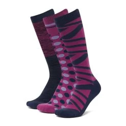 Dublin 3 Pack Socks Red Violet Ombre -Sports Outdoor go 591572 z