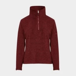 Regatta Womens Kizmit Half-Zip Fleece Red -Sports Outdoor go 607057 u