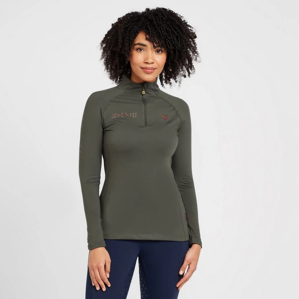 Women's Team Long Sleeved Base Layer Khaki 3 Women's Team Long Sleeved Base Layer Khaki