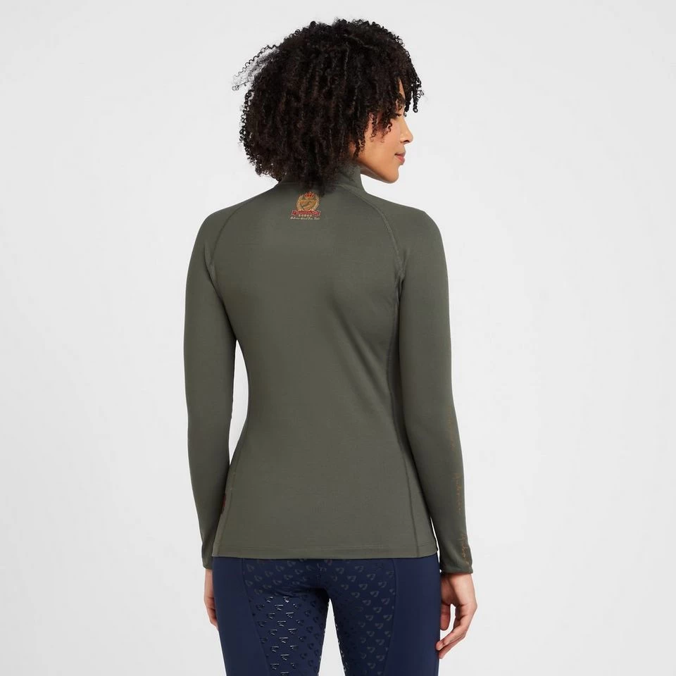 Women's Team Long Sleeved Base Layer Khaki 4 Women's Team Long Sleeved Base Layer Khaki - Image 2