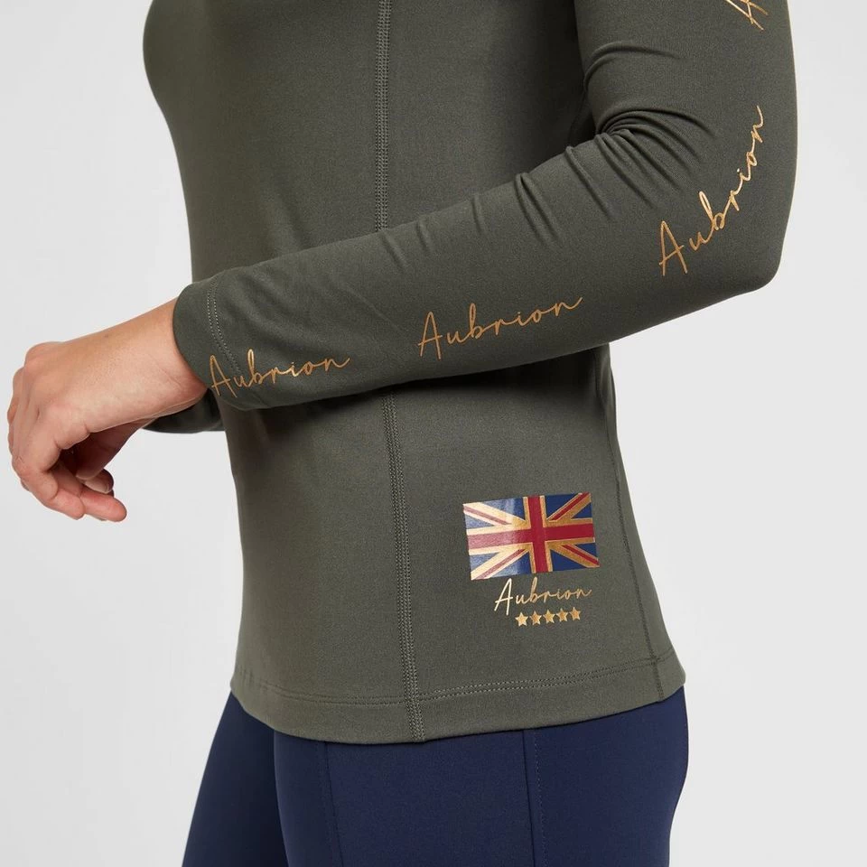 Women's Team Long Sleeved Base Layer Khaki 7 Women's Team Long Sleeved Base Layer Khaki - Image 5