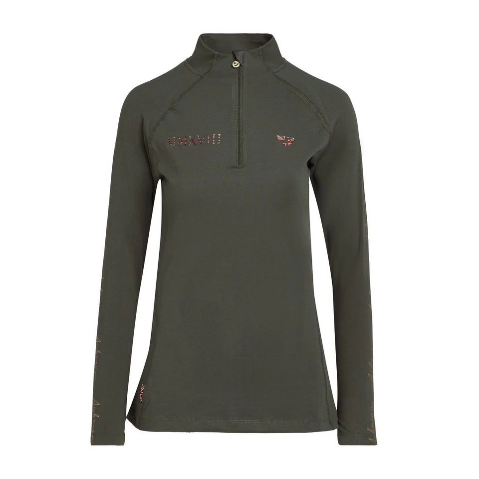Women's Team Long Sleeved Base Layer Khaki 10 Women's Team Long Sleeved Base Layer Khaki - Image 8