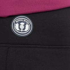 Women's Knee Patch Riding Leggings In Black -Sports Outdoor go 629877 d