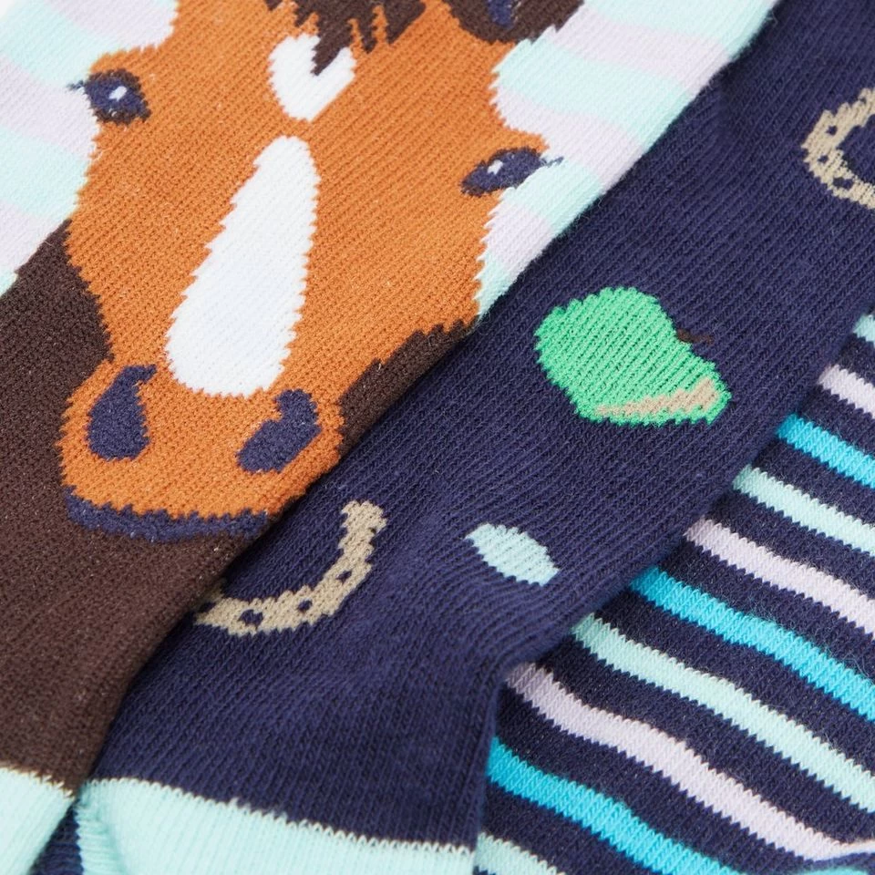Platinum Wild Feet Women’s Fashion Socks 3 Pack - Horse 5 Platinum Wild Feet Women’s Fashion Socks 3 Pack - Horse - Image 3